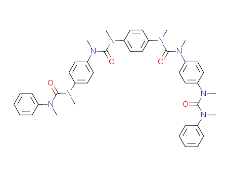 Molecular Structure of 134682-62-5 (Urea,
N,N''-1,4-phenylenebis[N,N'-dimethyl-N'-[4-[methyl[(methylphenylamino)
carbonyl]amino]phenyl]-)