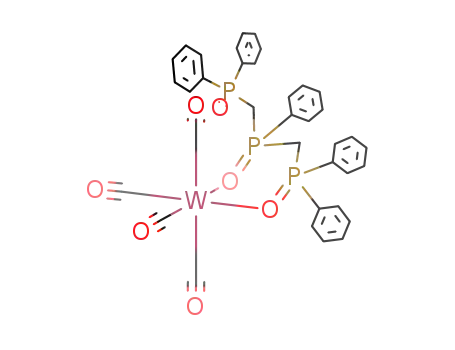 cis-(bis{(diphenylphosphinyl)methyl}phenylphosphine oxide)(tetracarbonyl tungsten<sup>(0)</sup>