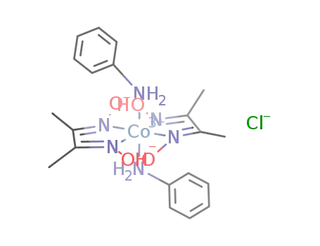 Co(C<sub>4</sub>H<sub>7</sub>N<sub>2</sub>O<sub>2</sub>)2(H<sub>2</sub>NC<sub>6</sub>H<sub>5</sub>)2<sup>(1+)</sup>*Cl<sup>(1-)</sup>=[Co(C<sub>4</sub>H<sub>7</sub>N<sub>2</sub>O<sub>2</sub>)2(H<sub>2</sub>NC<sub>6</sub>H<sub>5</sub>)2]Cl