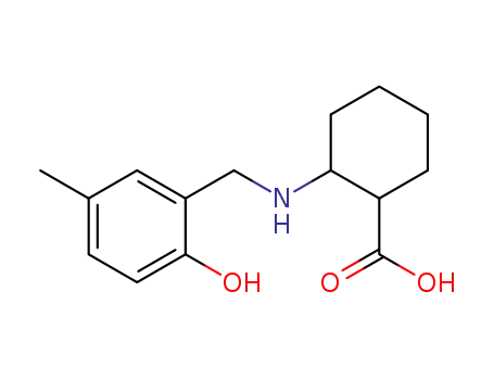 Molecular Structure of 929602-83-5 (2-[(2-hydroxy-5-methyl-benzyl)amino]cyclohexane-1-carboxylic acid)