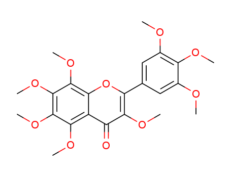4H-1-Benzopyran-4-one,3,5,6,7,8-pentamethoxy- 2-(3,4,5-trimethoxyphenyl)- 