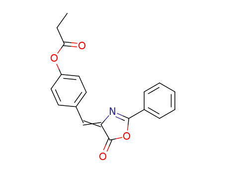 2-phenyl-4-(4-propionyloxy-benzylidene)-4<i>H</i>-oxazol-5-one