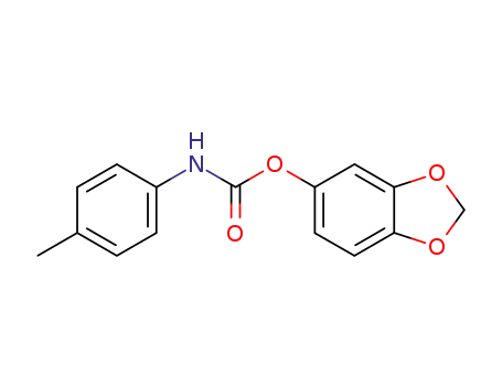 Molecular Structure of 6849-99-6 (5-<i>p</i>-tolylcarbamoyloxy-benzo[1,3]dioxole)