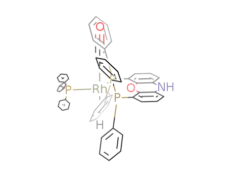 Molecular Structure of 261733-36-2 ((nixantphos)Rh(CO)H(PPh<sub>3</sub>))