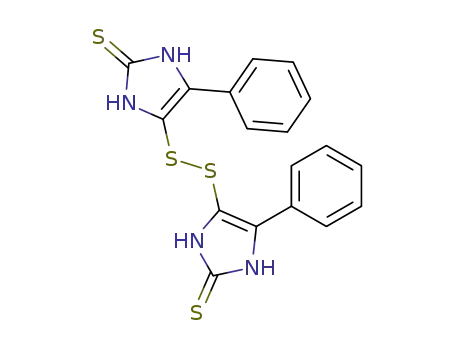 Molecular Structure of 109988-49-0 (5,5'-diphenyl-1,3,1',3'-tetrahydro-4,4'-disulfanediyl-bis-imidazole-2-thione)