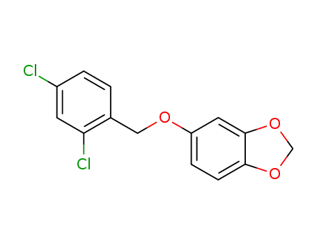 Molecular Structure of 16386-39-3 (5-(2,4-dichloro-benzyloxy)-benzo[1,3]dioxole)
