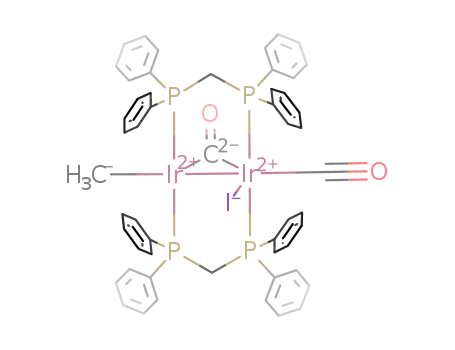 (Ir2(I)(Me)(CO)(μ-CO)(dppm)2)