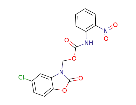 5-chloro-3-[(2-nitro-phenylcarbamoyloxy)-methyl]-3<i>H</i>-benzooxazol-2-one