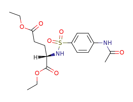 Molecular Structure of 62595-77-1 (L-Glutamic acid, N-[[4-(acetylamino)phenyl]sulfonyl]-, diethyl ester)