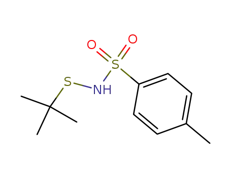 Molecular Structure of 73853-61-9 (S-t-butyl-N-p-tolylsulphonylsulphenamide)