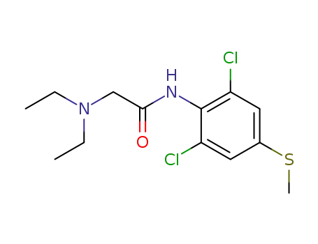 <i>N</i>,<i>N</i>-diethyl-glycine-(2,6-dichloro-4-methylsulfanyl-anilide)