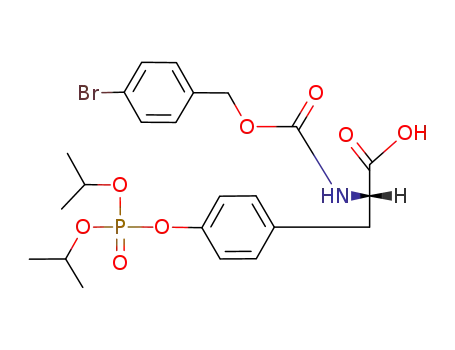 Molecular Structure of 122389-35-9 (<i>N</i>-(4-bromo-benzyloxycarbonyl)-<i>O</i>-diisopropoxyphosphoryl-L-tyrosine)