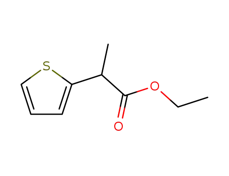 Molecular Structure of 63476-16-4 (2-Thiopheneacetic acid, a-methyl-, ethyl ester)