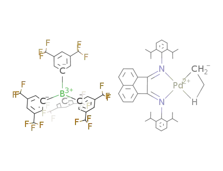 [(2,6-(CH(CH3)2)2C6H3N)2C12H6)Pd(CH2CH2-μ-H)][B(3,5-(CF3)2C6H3)4]