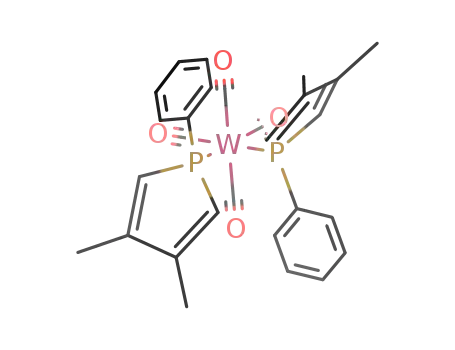 tetracarbonylbis(1-phenyl-3,4-dimethylphosphole)tungsten<sup>(0)</sup>