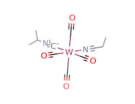 W(CO)4(CNCH(CH<sub>3</sub>)2)(NCC<sub>2</sub>H<sub>5</sub>)