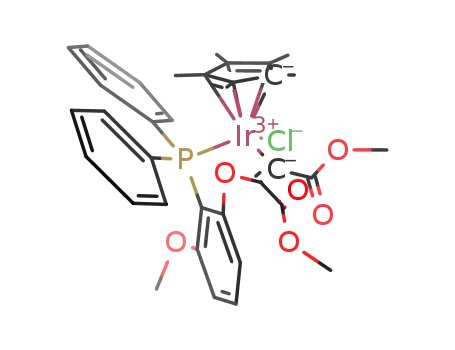 [(C<sub>5</sub>Me<sub>5</sub>)IrCl(PPh<sub>2</sub>(C<sub>6</sub>H<sub>3</sub>-2-(MeO)-6-(OC(COOMe)=C(COOMe))))]