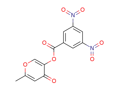Molecular Structure of 96583-59-4 (5-(3,5-dinitro-benzoyloxy)-2-methyl-pyran-4-one)