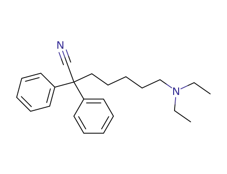 7-diethylamino-2,2-diphenyl-heptanenitrile
