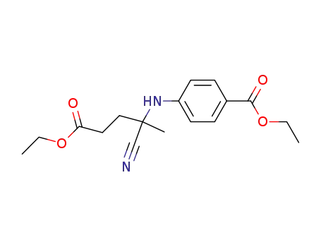 4-(3-ethoxycarbonyl-1-cyano-1-methyl-propylamino)-benzoic acid ethyl ester