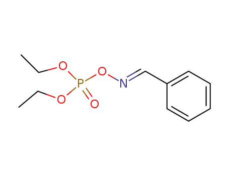 Molecular Structure of 103639-81-2 (benzaldehyde-(<i>O</i>-diethoxyphosphoryl oxime ))