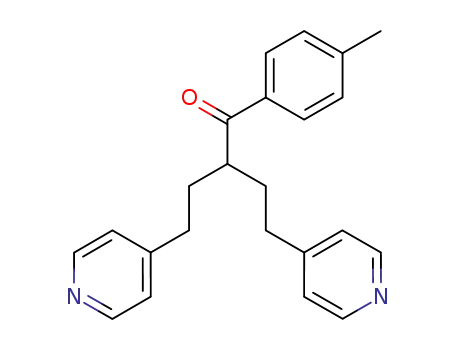 Molecular Structure of 113057-44-6 (4-[4]pyridyl-2-(2-[4]pyridyl-ethyl)-1-<i>p</i>-tolyl-butan-1-one)