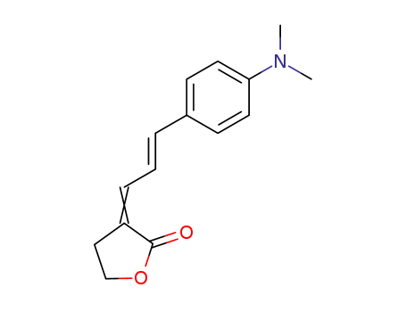 Molecular Structure of 92646-68-9 (3-((Ξ)-4-dimethylamino-<i>trans</i>-cinnamylidene)-dihydro-furan-2-one)