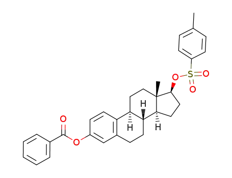 Molecular Structure of 148144-93-8 (Estra-1,3,5(10)trien-3,17β-diyl 3-benzoat 17β-toluolsulfonat)