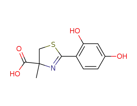 4,5-dihydro-2-(2,4-dihydroxyphenyl)-4-methylthiazole-4(S)-carboxylic acid