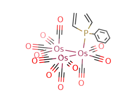 Molecular Structure of 201612-05-7 (Os<sub>3</sub>(CO)11(P(C<sub>6</sub>H<sub>5</sub>)(CHCH<sub>2</sub>)2))