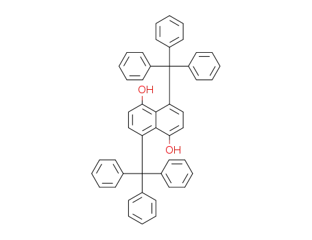 Molecular Structure of 117440-14-9 (4,8-ditrityl-naphthalene-1,5-diol)