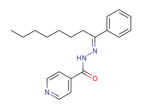 Molecular Structure of 102240-54-0 (isonicotinic acid-(1-phenyl-octylidenehydrazide))