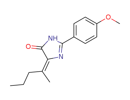 4H-Imidazol-4-one,
1,5-dihydro-2-(4-methoxyphenyl)-5-(1-methylbutylidene)-