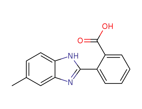 Molecular Structure of 106242-28-8 (Benzoic acid, 2-(5-methyl-1H-benzimidazol-2-yl)-)