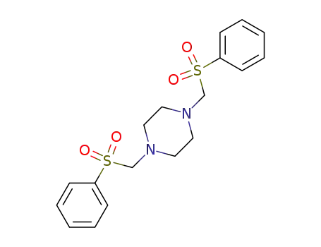 Molecular Structure of 101785-93-7 (1,4-bis-benzenesulfonylmethyl-piperazine)
