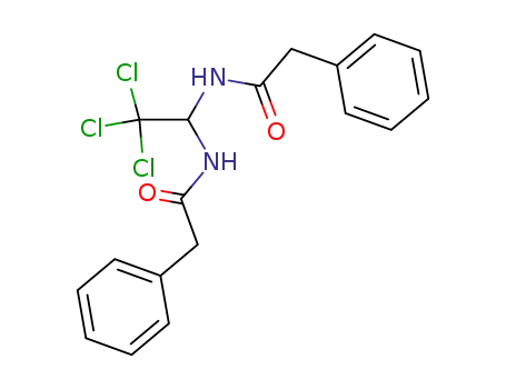 Molecular Structure of 31331-45-0 (Benzeneacetamide, N,N'-(2,2,2-trichloroethylidene)bis-)