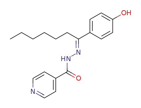 isonicotinic acid-[1-(4-hydroxy-phenyl)-heptylidenehydrazide]