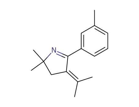 4-isopropylidene-2,2-dimethyl-5-<i>m</i>-tolyl-3,4-dihydro-2<i>H</i>-pyrrole