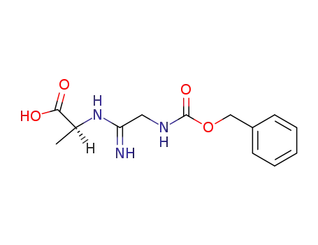 Molecular Structure of 63808-39-9 (L-Alanine, N-[1-imino-2-[[(phenylmethoxy)carbonyl]amino]ethyl]-)