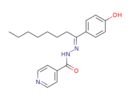 Molecular Structure of 102240-70-0 (isonicotinic acid-[1-(4-hydroxy-phenyl)-octylidenehydrazide])