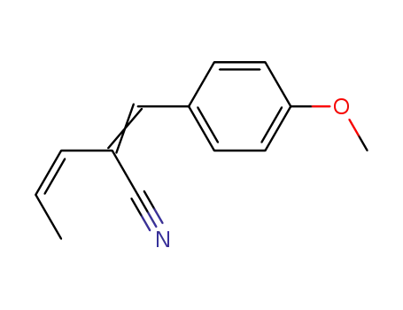 2-(4-methoxy-benzylidene)-pent-3<i>t</i>-enenitrile