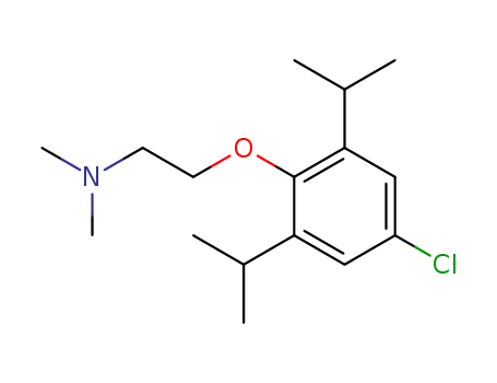 Molecular Structure of 101427-57-0 ([2-(4-chloro-2,6-diisopropyl-phenoxy)-ethyl]-dimethyl-amine)