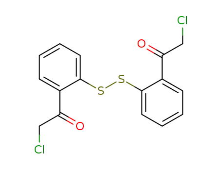 Molecular Structure of 93900-31-3 (bis-(2-chloroacetyl-phenyl)-disulfide)