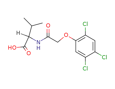 Molecular Structure of 100483-40-7 (<i>N</i>-[(2,4,5-trichloro-phenoxy)-acetyl]-DL-valine)