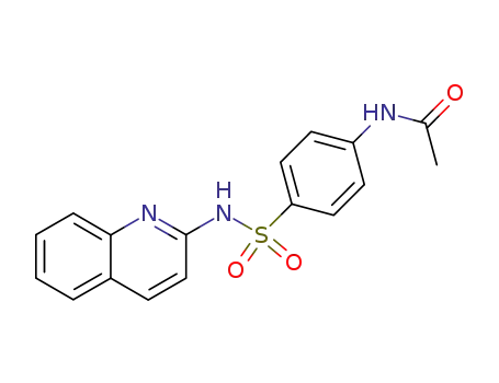 Molecular Structure of 696586-37-5 (<i>N</i>-acetyl-sulfanilic acid-[2]quinolylamide)