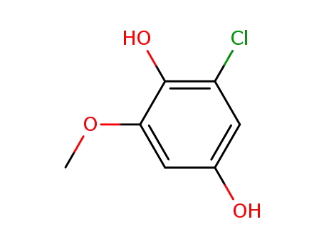 Molecular Structure of 179795-11-0 (1,4-Benzenediol, 2-chloro-6-methoxy-)