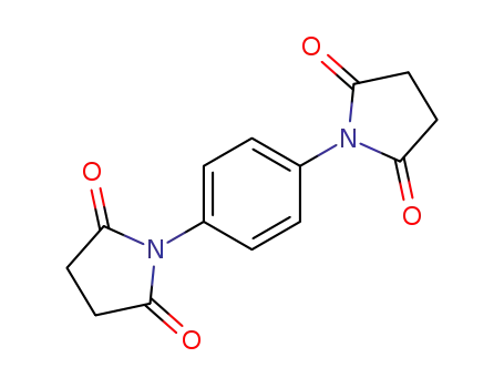 Molecular Structure of 80902-23-4 (1,1'-<i>p</i>-phenylene-bis-pyrrolidine-2,5-dione)