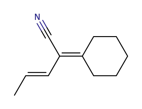 2-cyclohexylidene-pent-3<i>t</i>-enenitrile