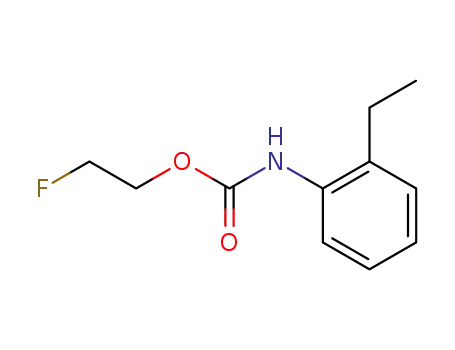 Molecular Structure of 1542-48-9 ((2-ethyl-phenyl)-carbamic acid-(2-fluoro-ethyl ester))