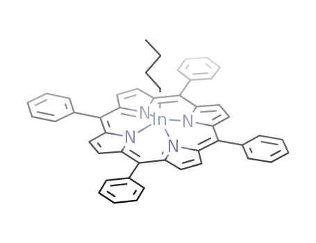 Molecular Structure of 63036-66-8 ((TPP)In(C<sub>4</sub>H<sub>9</sub>))
